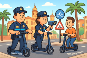 Imagen - Mislata incorpora patinetes policiales y radar para controlar VMP