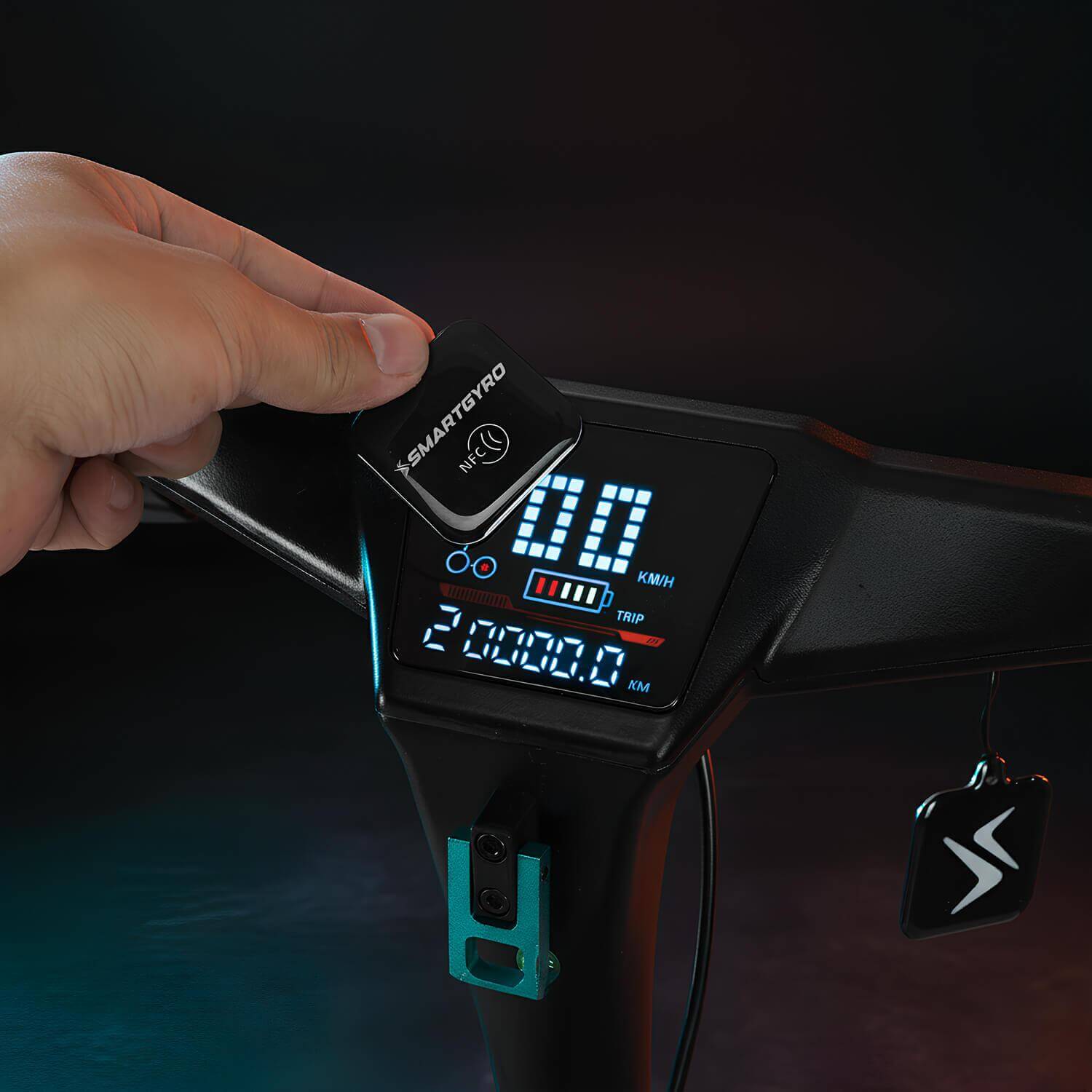 Manillar, pantalla y sistema de plegado del SMARTGYRO Rockway GT DUAL