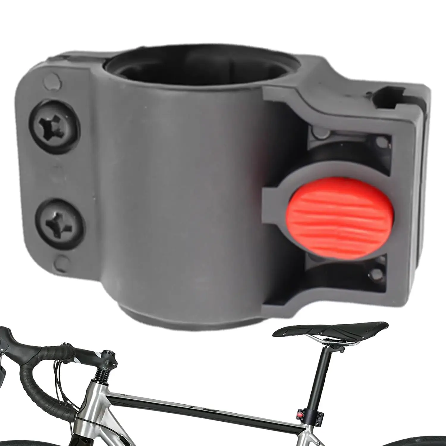 Soporte universal de ABS para transportar un candado en U
