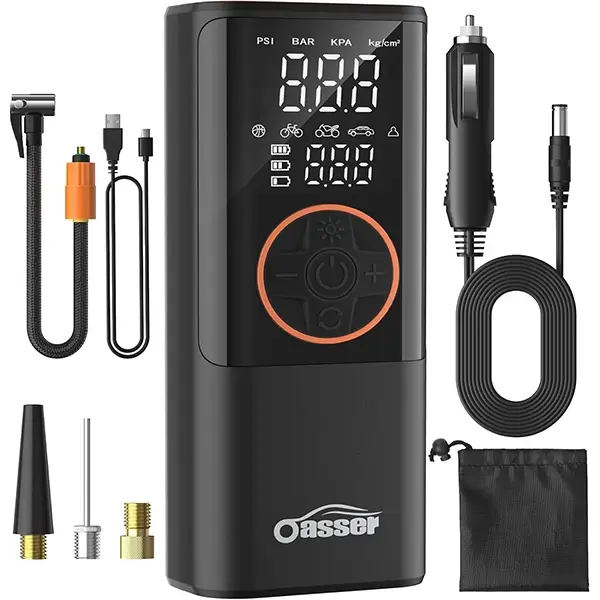 Oasser: compresor de aire portátil de 150 PSI y batería de 6000 mAh